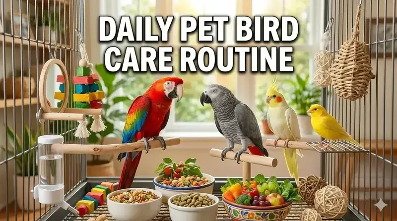 Daily Care Routine for Pet Birds: Complete 2026 Guide