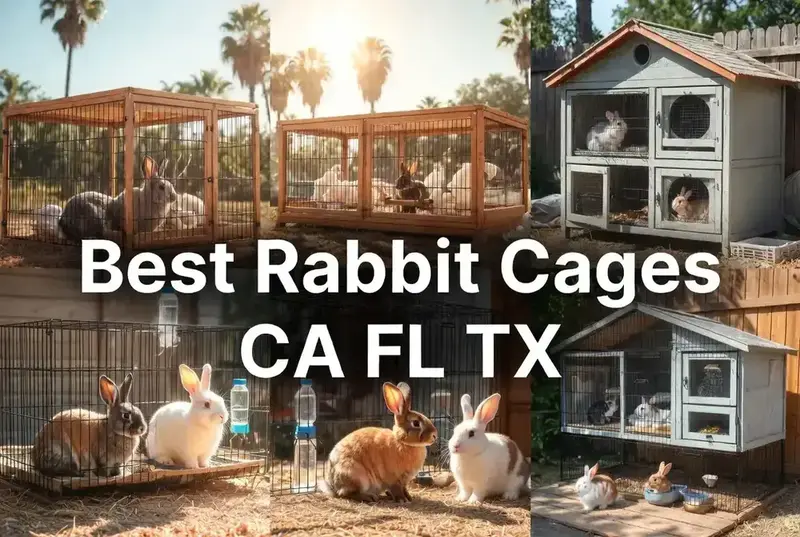 Best Rabbit Cages in California, Florida and Texas