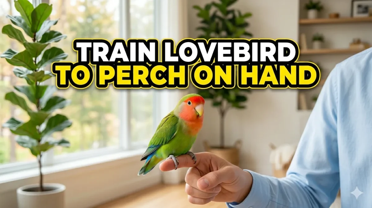 Train Lovebird to Perch on Hand: Step-by-Step