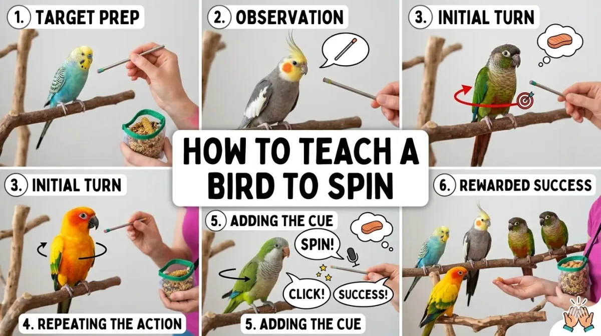 How to Teach a Bird to Spin and Complete Training Guide