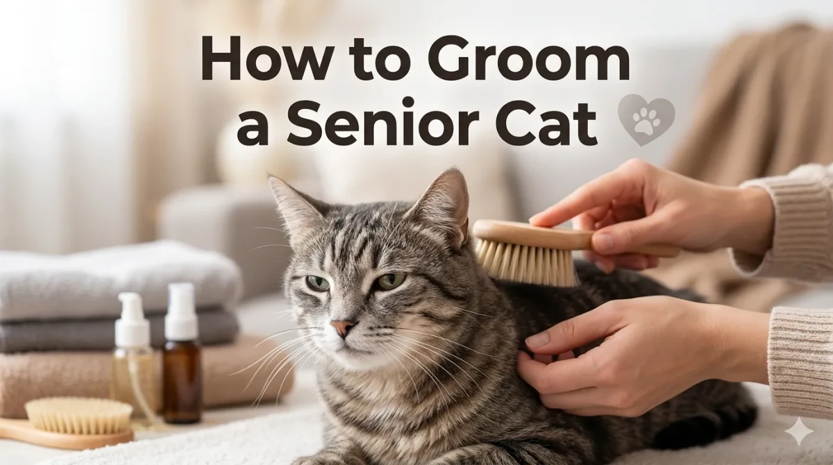 How to Groom a Senior Cat and Gentle Care Guide