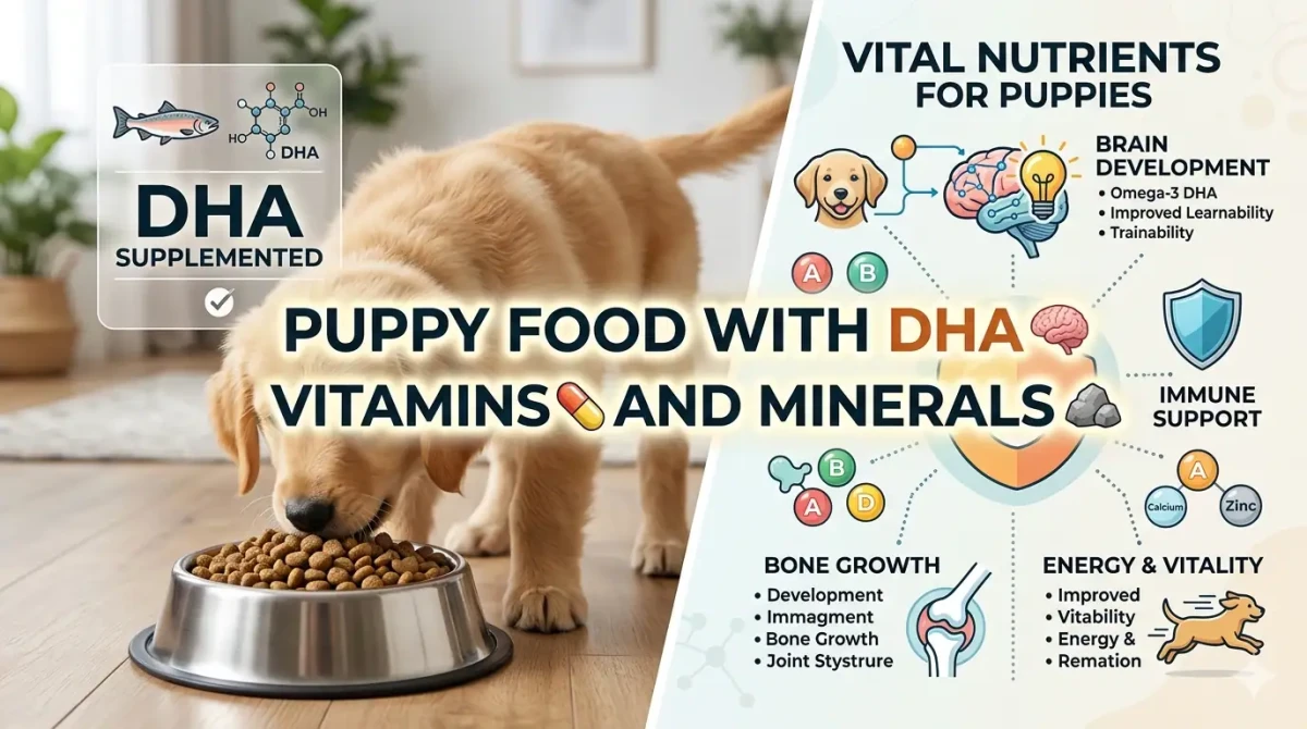 Pet Nest Lab - Puppy food with DHA vitamins and minerals for brain and immunity development