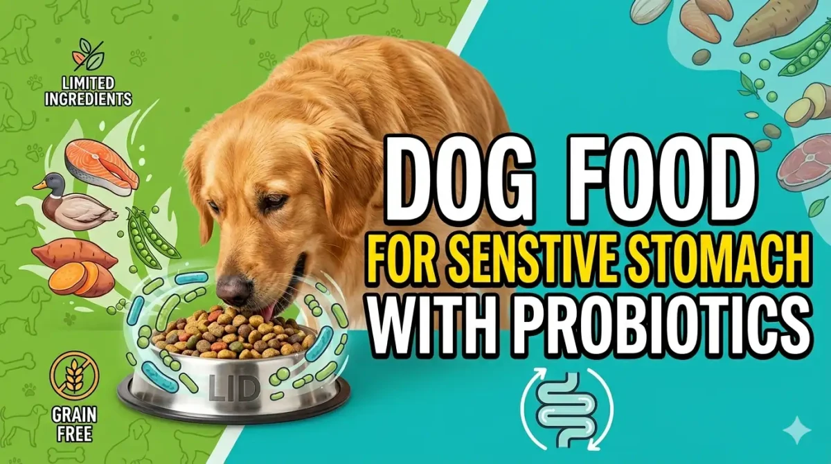 Dog Food For Sensitive Stomach And Digestion Issues With Probiotics