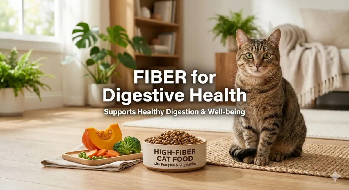 High Fiber Cat Food for Chronic Constipation and Smooth Bowel Movement