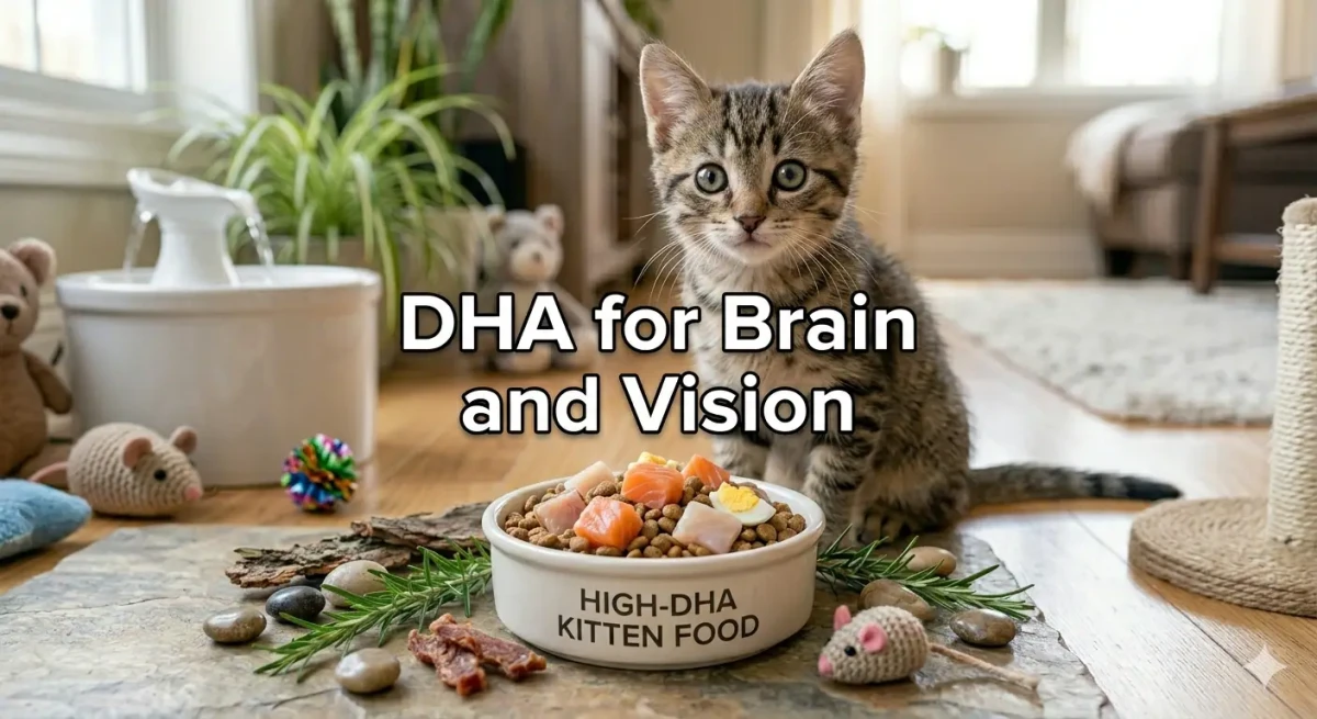Best Kitten Food Under 6 Months DHA for Brain and Vision Development