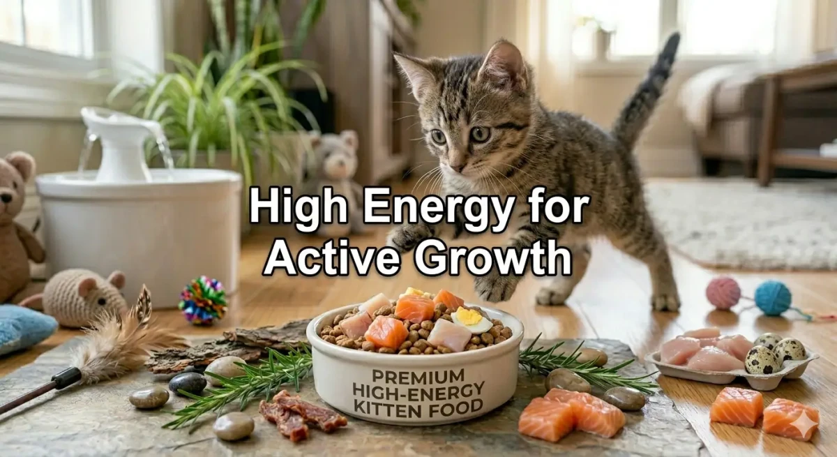 High Energy Kitten Food for Active Growth and Immunity Boosters